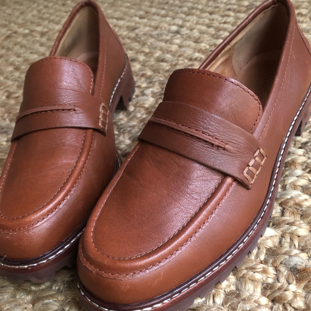 Madewell The Corinne Lugsole Loafer in Dried Maple. Size 5.5 - Picture 3 of 11